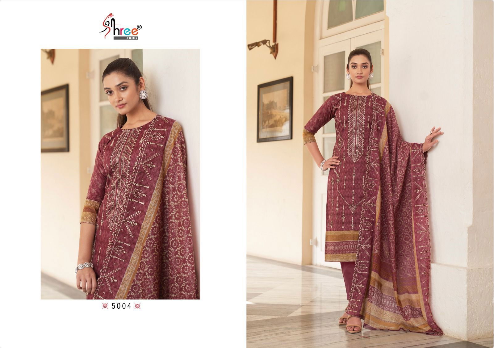 Bin Saeed Lawn Collection Vol 5 By Shree Cotton Salwar Suits Catalog